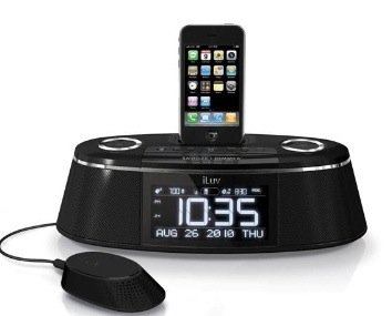 iLuv serves up dual iPhone/iPod alarm clock with bed shaker speaker