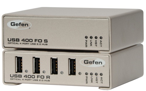 Gefen ships USB-400 FO for long range peripherals