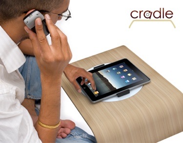 Cradle is new iPad lap desk