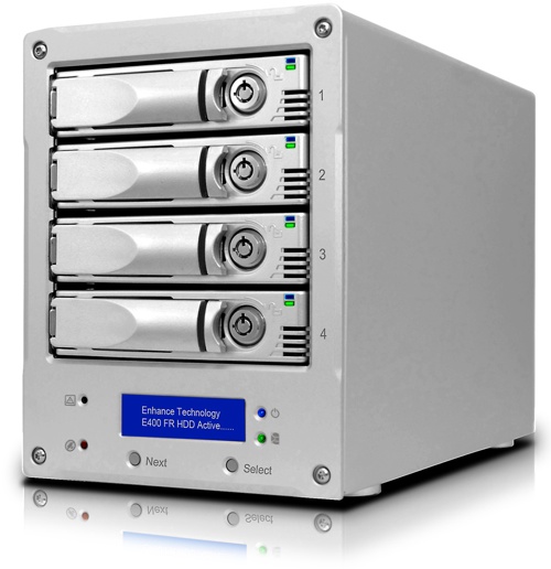 Enhance Technology unveils 4-disk, RAID-5 storage system