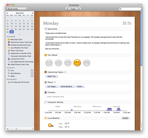 Synium Software releases Chronories 1.0 for Mac OS X