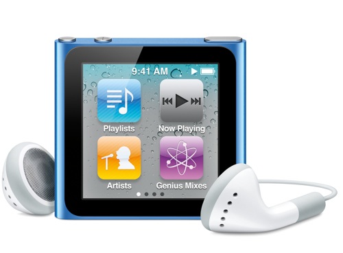 New iPod nano sports Multi-Touch interface