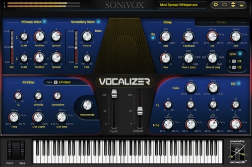 SoniVox unveils Vocalizer, a vocal production synthesizer