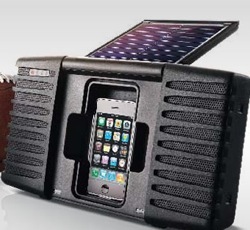 Eton announces solar-powered sound system for iPods, iPhones