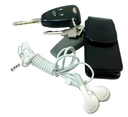 Budcase is ear bud keychain for iOS devices