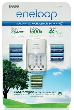 Sanyo announces new eneloop rechargeable batteries