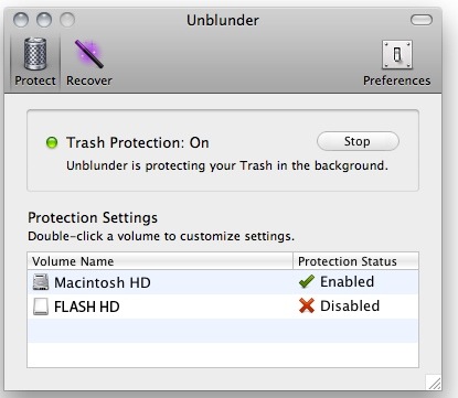 Unblunder 1.0 offers protection against accidental data loss