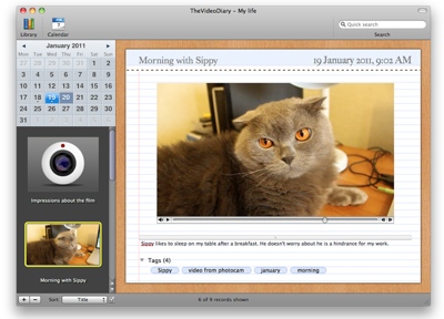 Corner-A releases TheVideoDiary 2.0 for Mac OS X