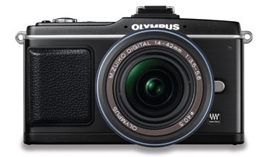 Olympus PEN E-P2 is compact with interchangeable lenses