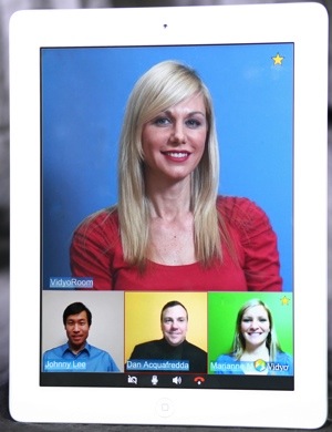 Vidyo platform enables HD multi-party video conferencing on an iPad 2