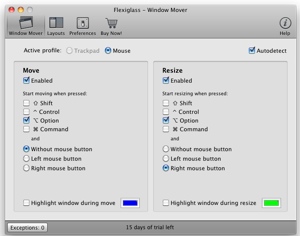 Flexiglass a new Mac OS X windows management tool