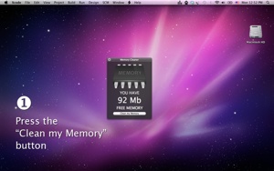 Memory Cleaner available at the Mac App Store