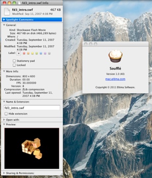Souffle is new SWF previewer for Mac OS X