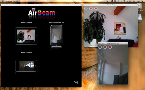 AirBeam provides video streaming from iOS to your Mac