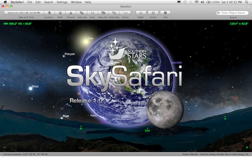 Southern Stars releases SkySafari for Mac OS X