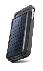 Mobius is rechargeable battery case with a solar panel