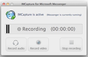IMCapture lets you record video from Microsoft Messenger