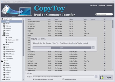 CopyToy lets you transfer data from iOS device to a computer