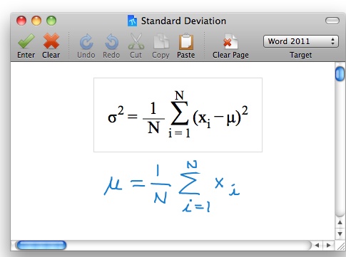 MoboMath brings handwritten math input to Mac OS X