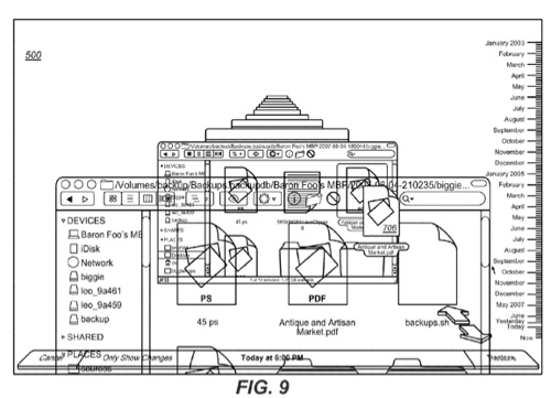 Apple patent is for user interface for electronic backups
