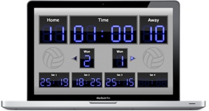 Volleyball, Tennis Scoreboard Software released for the Mac