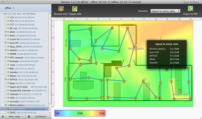 NetSpot is free Wi-Fi mapping software for Mac OS X