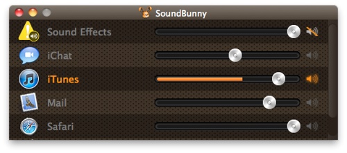 Control application volumes independently with SoundBunny