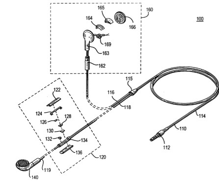 Apple granted patent for wired headset with integrated switch