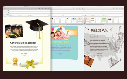 Mail Stationery including Easter Cards available at Mac App Store