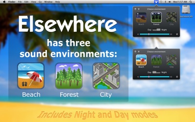 Elsewhere offers ambient nature sounds on the Mac