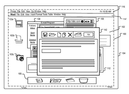Apple patent involves 3D effects on the OS X desktop