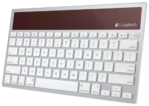 Logitech Solar Keyboard works with Macs, iPads, iPhones
