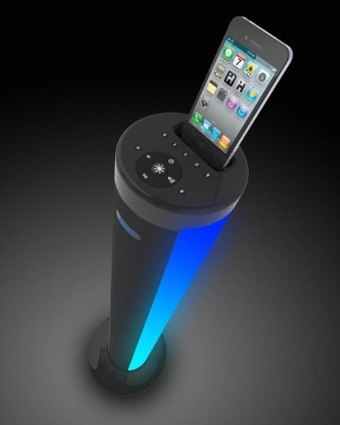 iHome introduces color-changing speaker tower