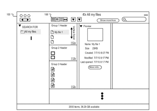 Apple patent is for info management with non-hierarchical views