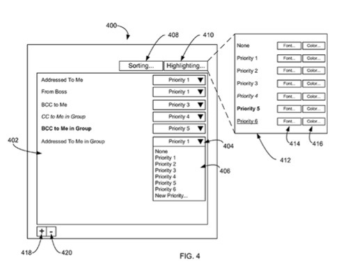Apple patent involves automated email sorting