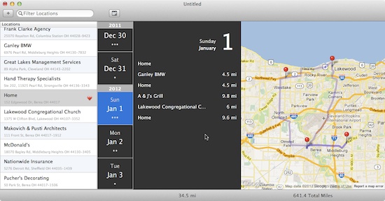 AutoMile makes mileage tracking easy on a Mac