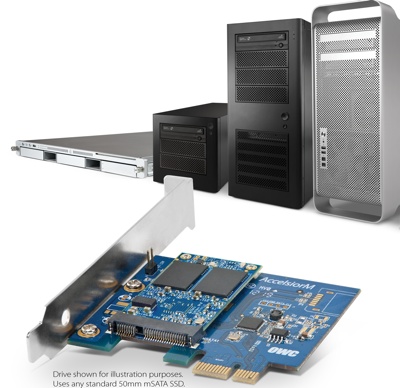 Mercury AccelsiorM card offers plug and play mSATA SSD boost