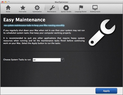 MacOptimizer is new disk utility for Mac OS X
