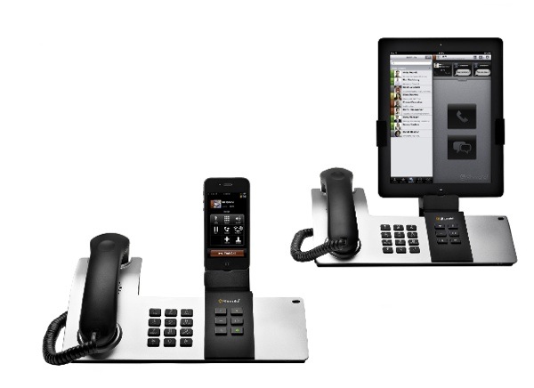 ShoreTel Dock transforms an iPad and iPhone into a desk phone