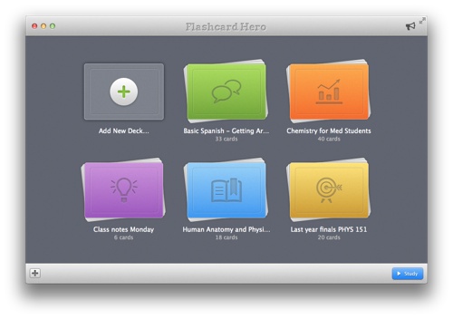 Flashcard Hero brings virtual flash cards to the Mac