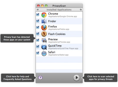 PrivacyScan 1.4 boosts OS X Mavericks security
