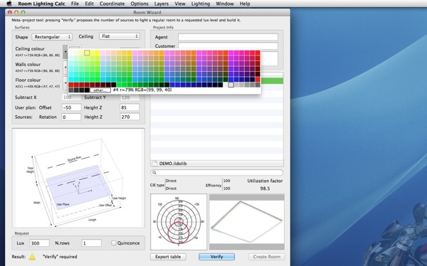 Kool Tools: Room Lighting Calc 1.0 for OS X
