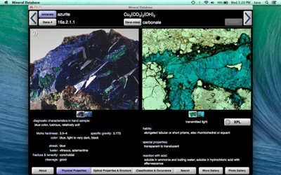 Kool Tools: Mineral Database app for Mac OS X