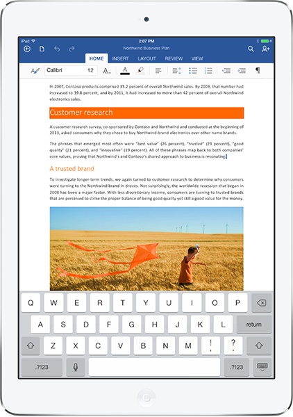 Microsoft Office comes to the iPad