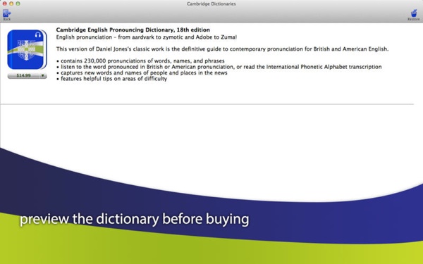 Cambridge English Pronouncing Dictionary released for OS X, iOS