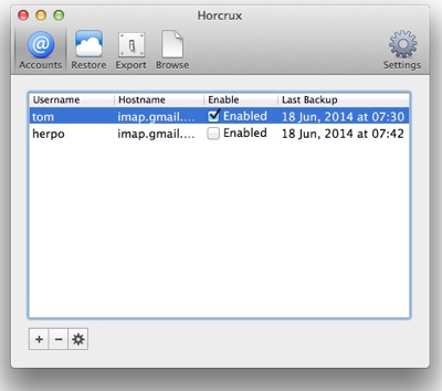 Kool Tools: Horcrux Email Backup for the Mac
