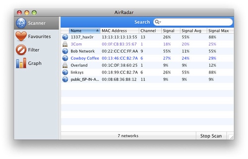 Koingo Software updates AirRadar for Mac OS X to version 3