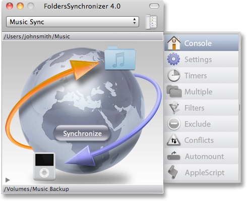 Kool Tools: FoldersSynchronizer 4.2 for Mac OS X