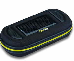 Solar Media Player combines a speaker with a charging case