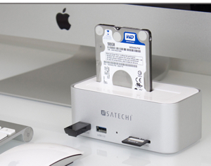 Satechi launches HDD Docking Station with 2-Port Hub and SD Card Reader